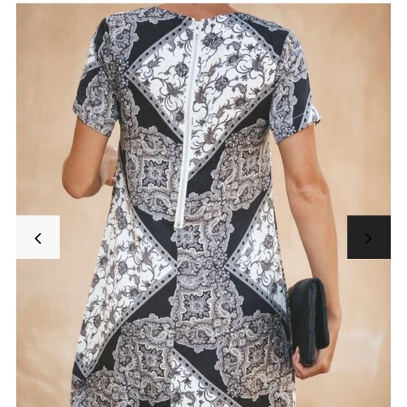 Imagine Printed Satin Shift Dress!!! - Picture 7 of 7